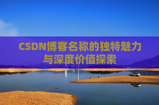 CSDN博客名称的独特魅力与深度价值探索